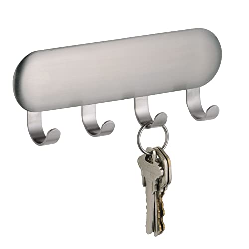 Adhesive Four-Hook Key Rack