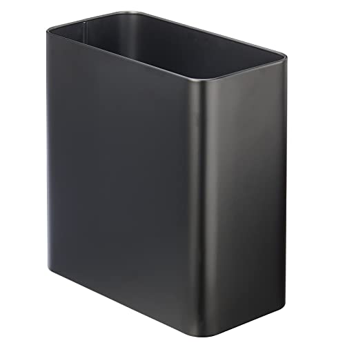 Decorative Steel Trash Can, 2.6 Gallon