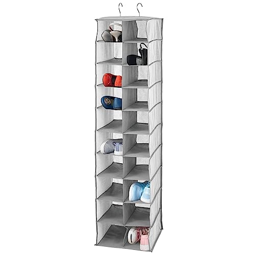 Hanging 20-Shelf Shoe Organizer