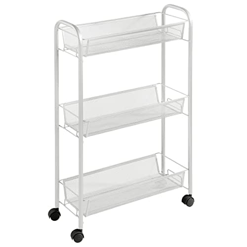 Slim Rolling Laundry Cart