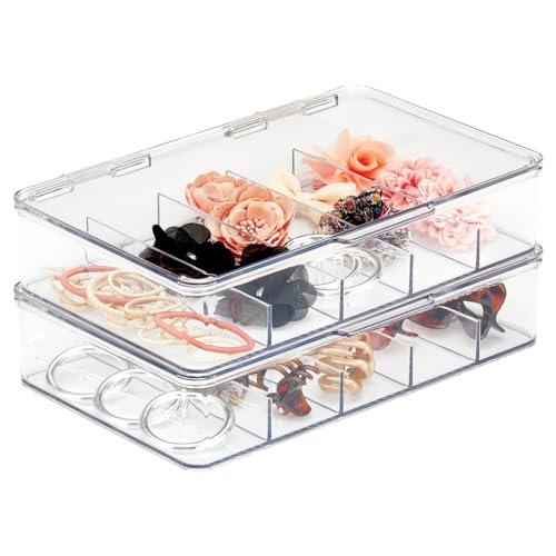 Lidded Hair & Jewelry Boxes (2-Pack)