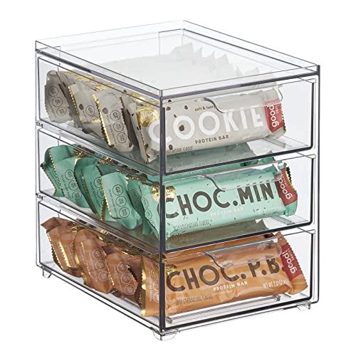 Stackable 3-Drawer Kitchen Organizer