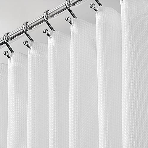 Extra-Wide Waffle Weave Shower Curtain