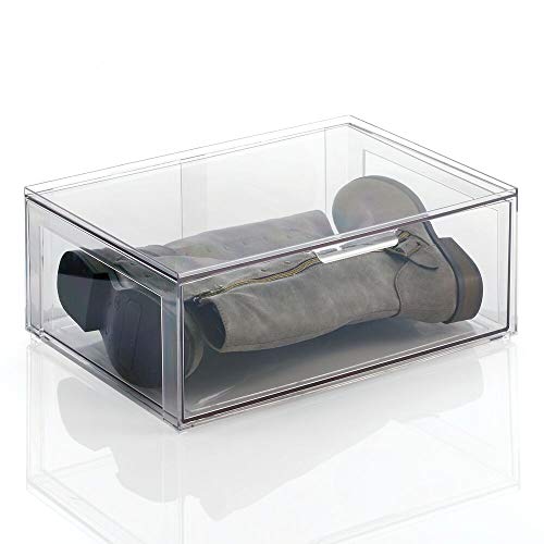 Wide Closet Bin with Pull-Out Drawer
